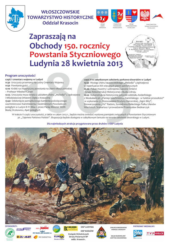 plakat ludynia 1863