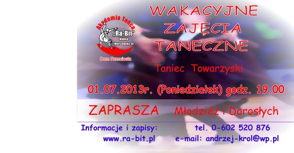 plakat wakacje2013