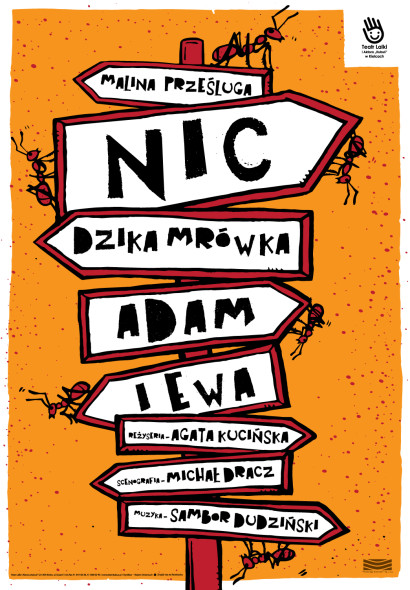 plakat Nic, Dzika Mrówka, Adam i Ewa