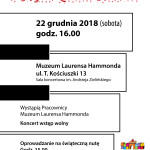 Muzeum Zabawek i Zabawy – koncert w Muzeum Laurensa Hamammonda